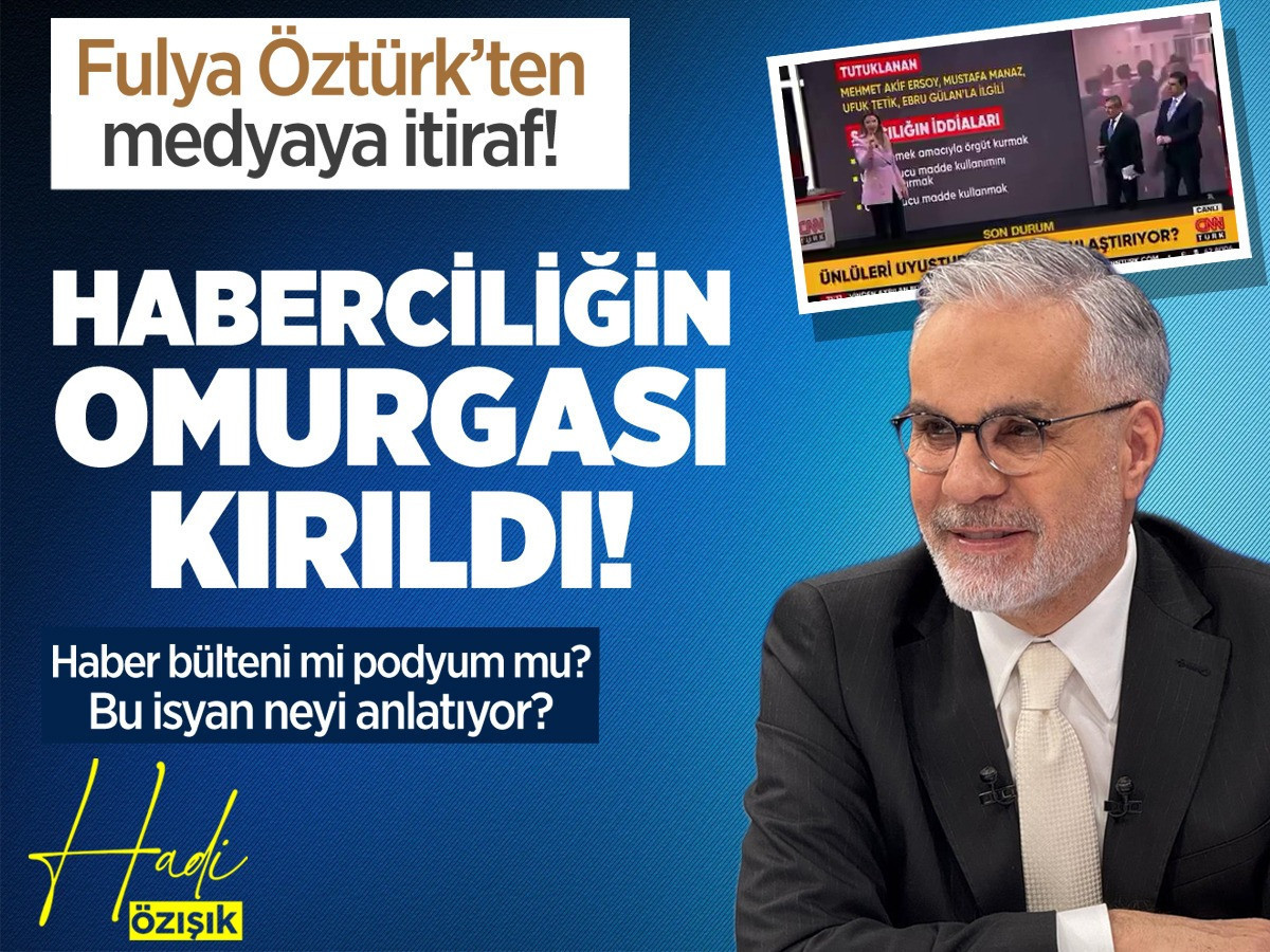 Hadi Özışık’tan Fulya Öztürk’e destek: “Haber bülteni podyum değildir”