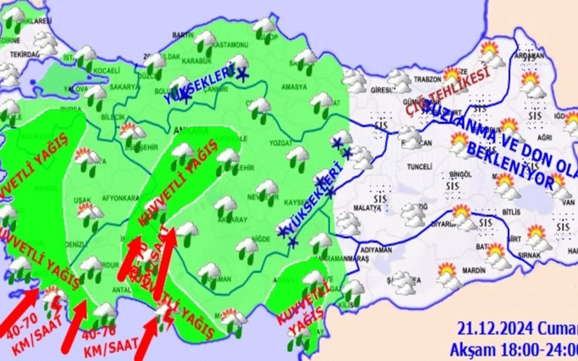 Kuvvetli Yağış, Fırtına ve Kar Uyarısı! O İller Dikkat