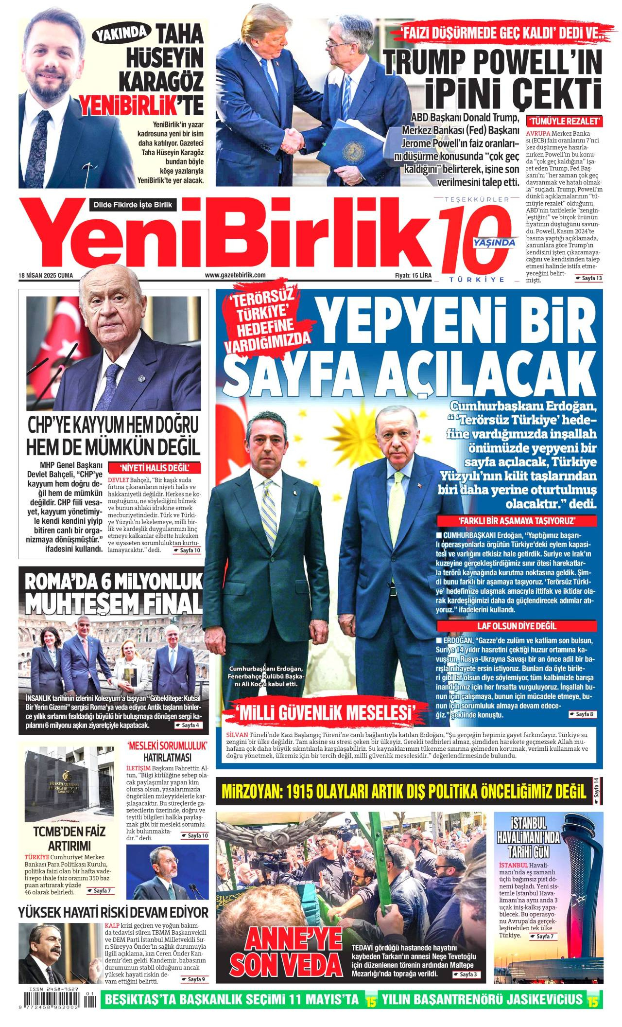 Yeni Birlik Gazetesi